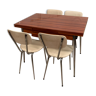 Table formica avec 4 chaises en skaï