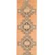 Vintage Turkish Hand-Knotted Wool Cotton Orange Runner Rug 95x408
