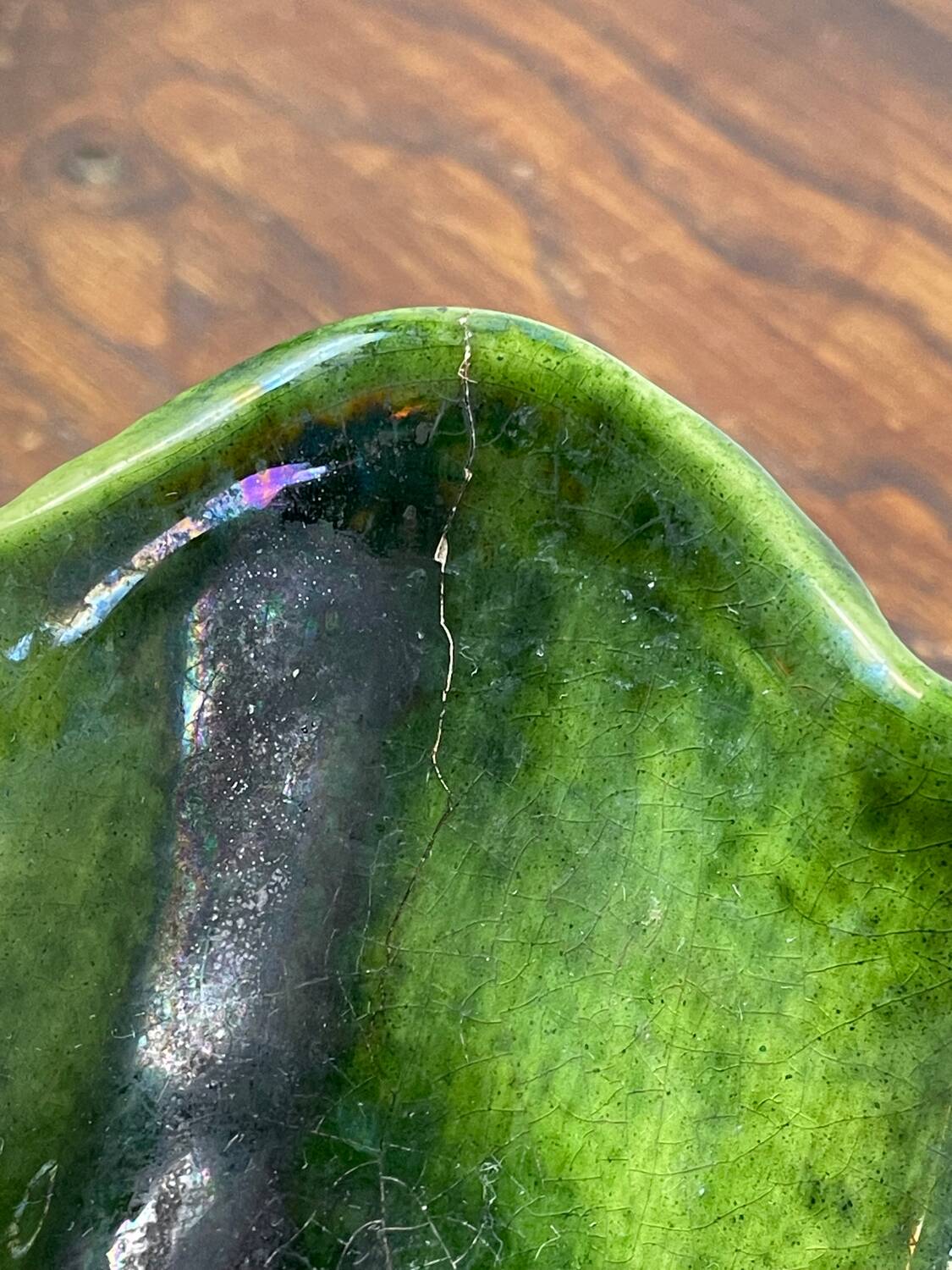 Ceramic clam salad bowl