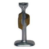 David Marshall sculptural candlestick, metaland bronze