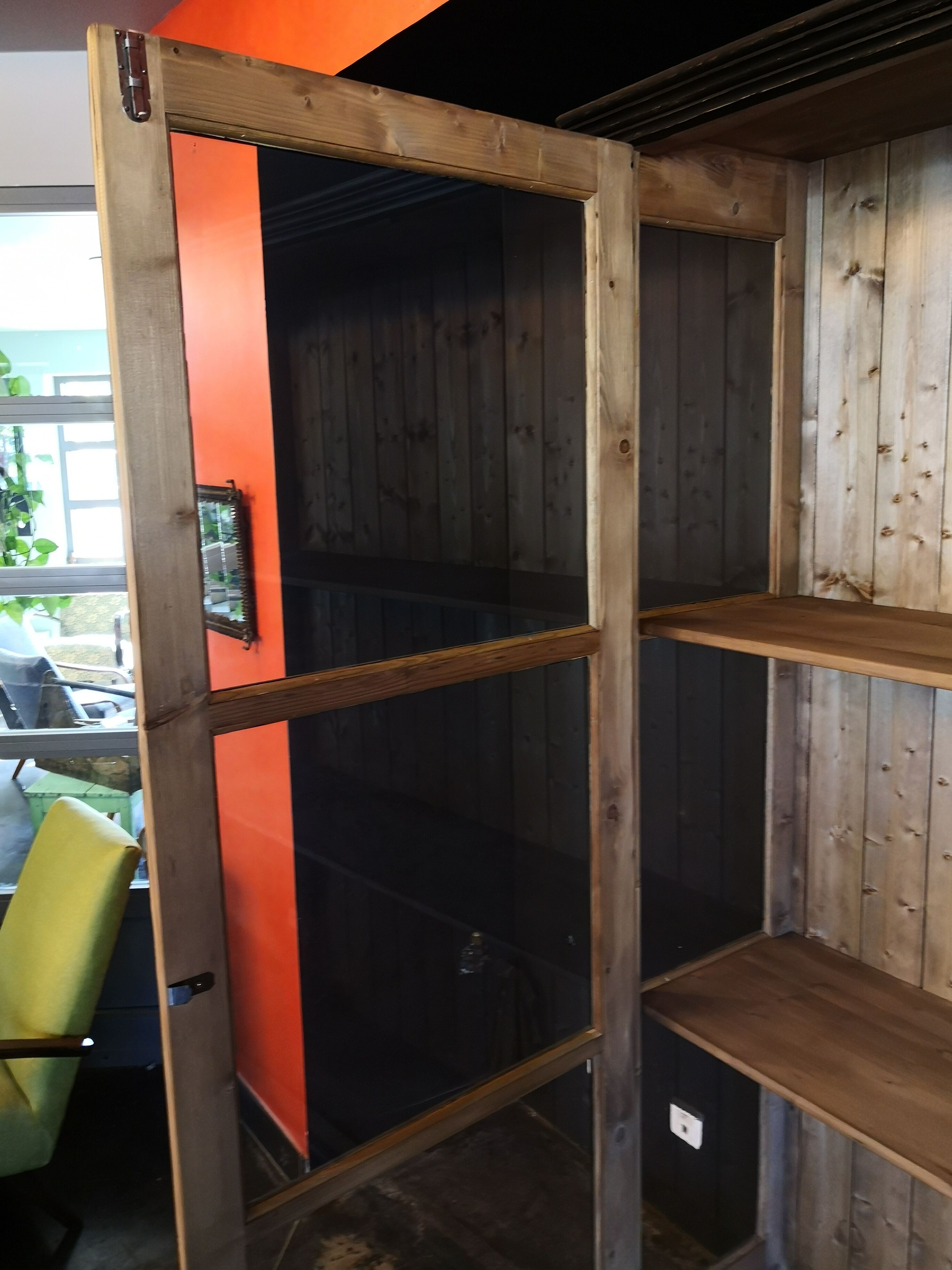 Large glazed Parisian wardrobe, showcase.