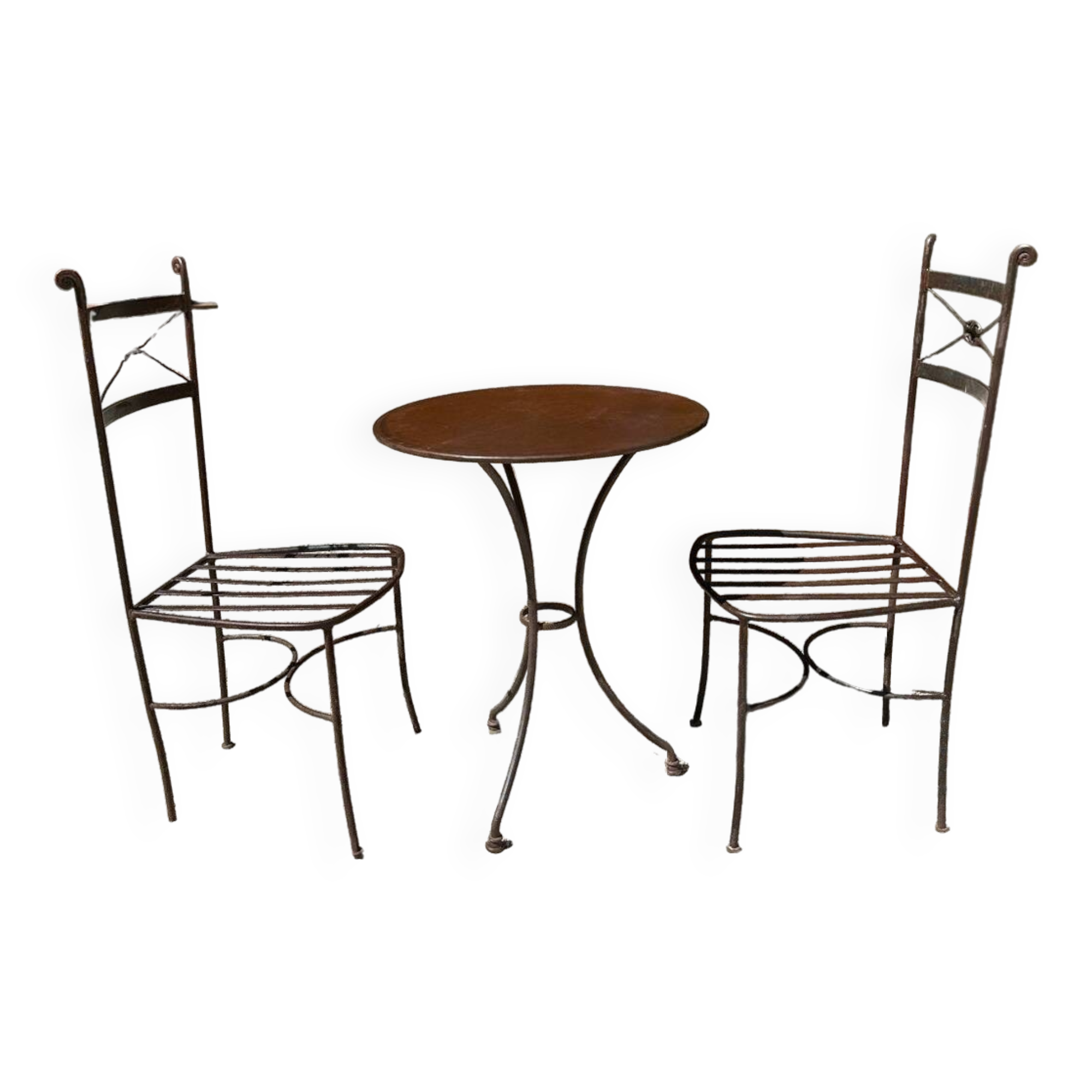 Salon de jardin en fer forgé