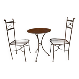 Salon de jardin en fer forgé