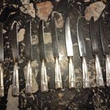 12 silver-plated art deco knives