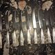 12 silver-plated art deco knives