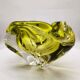 1950s large triangular ashtray - centerpiece or catch-all in Murano glass by Flavio Poli. Made in Italy. 20 x 17 x 13.5 h cm / 2.8 kg.