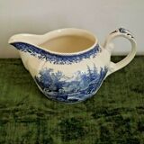 Vintage milk jug Villiroy & Boch Burgenland in blue and white stamped 3488.
