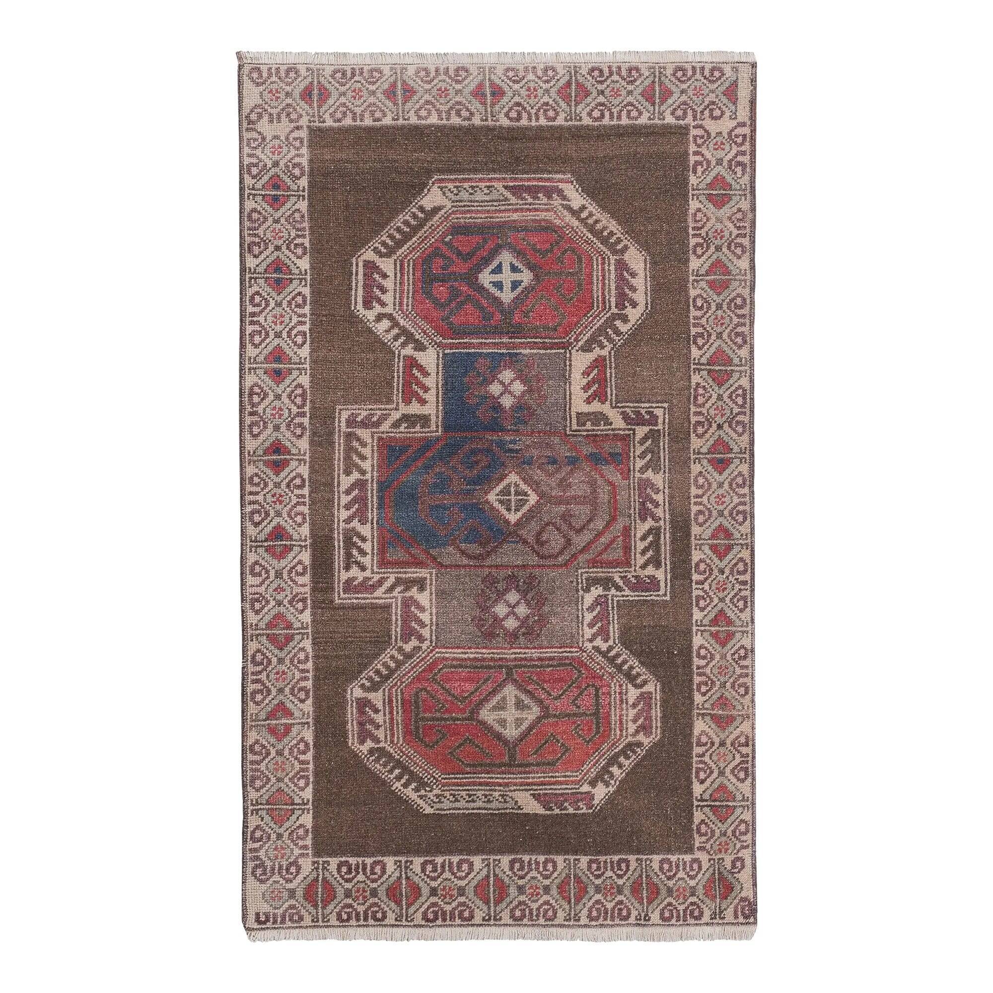 Tapis Oushak turc vintage 91x160 cm