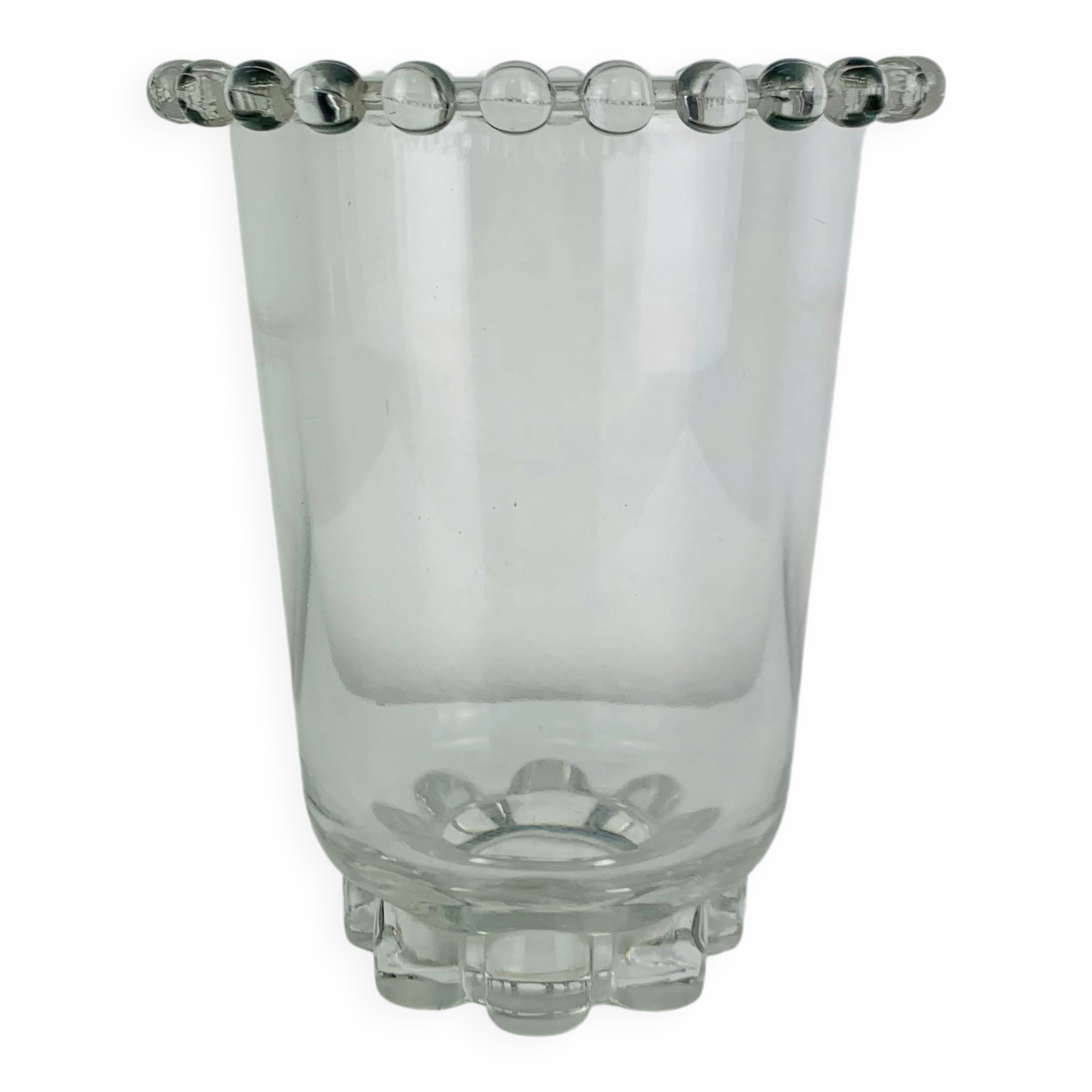 Vase art déco en verre par Rudolf Schrotter