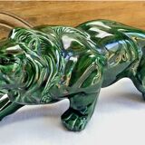 Statue lion Art Déco 1930 craquelé Saint Clément