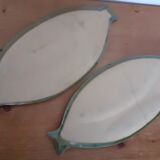 Vintage ceramic fish plates