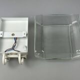 60s 70s wall lamp Glashütte Limburg Germany Glass & Metal Age Design
