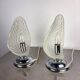 Pair of Art Deco Murano glass table lamps by Barovier & Toso, Italy, 1960s