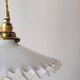 Pendant in serrated opaline
