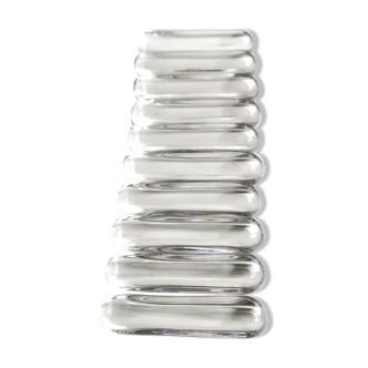 Set of 10 knife rests in a Daum France box, crystal, 1960s.