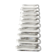 Set of 10 knife rests in a Daum France box, crystal, 1960s.