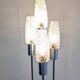 Four-light staircase lamp, France around 1970.