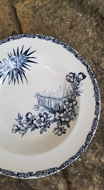 Lot de 2 assiettes E.Bourgeois