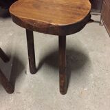 Lot of 2 vintage elm stools