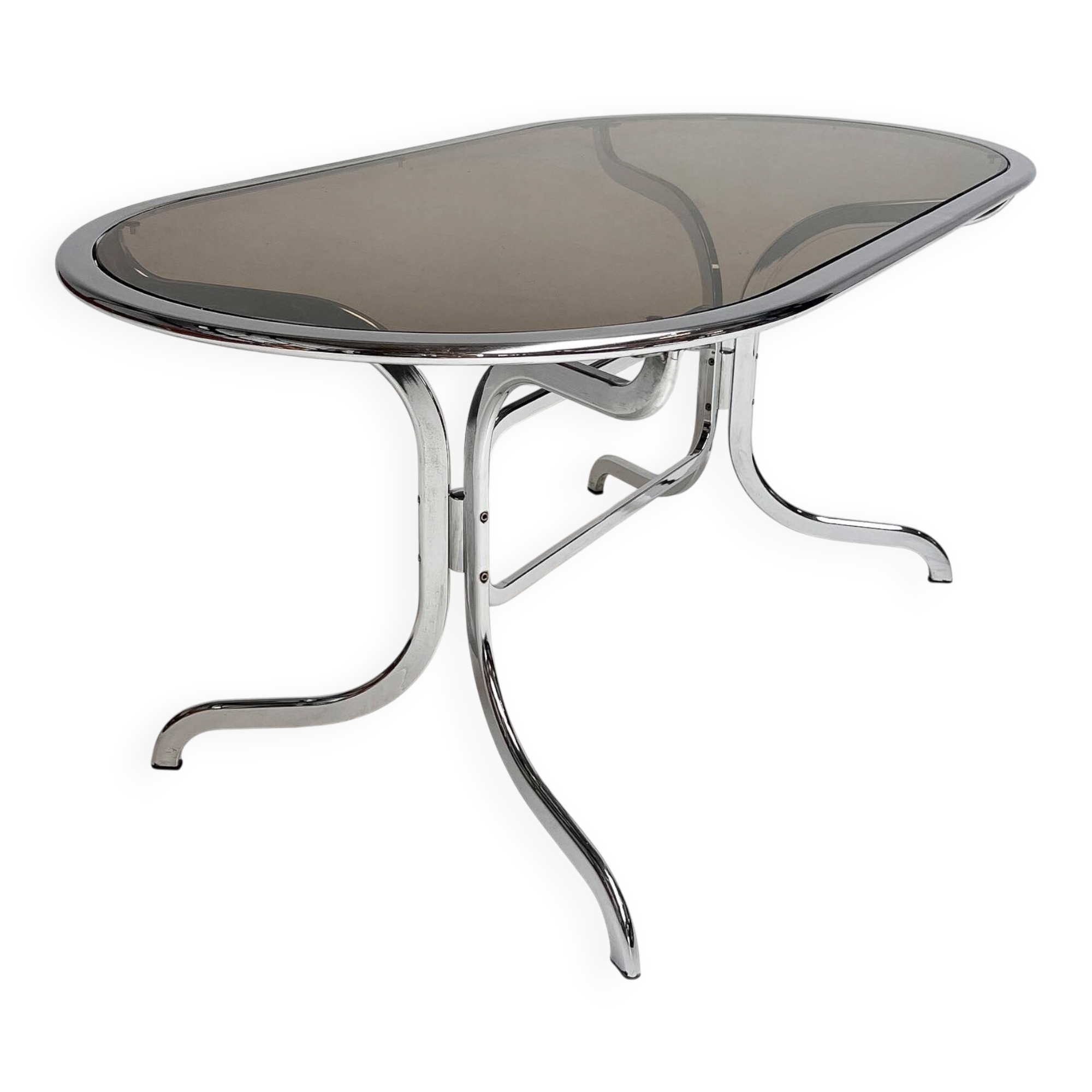 Glass dining table by Gastone Rinaldi for Rima, 1970s