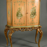 Dressing table in Italian baroque style made of painted wood…