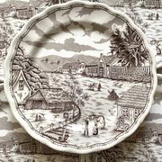 Swiss landscape Italy 25-piece dinner and soup plates