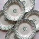 6 hollow plates in iron earth "Sagittarius" Gien