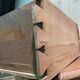 Oak craft cabinet with drawers