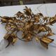 Vintage chandelier in gilded metal