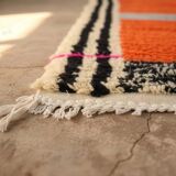 Traditional Moroccan handwoven rug 3x2 m