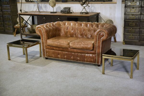 Paire de tables basses Guy Lefevre 1960’s