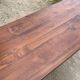 Farmhouse dining table in solid wood with 1 drawer, 1930, 209x80cm.