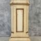 Antique church column on wooden base 135 cm high