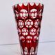 Bohemian crystal vase