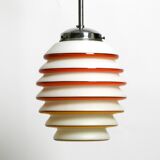 Beautiful rare original glass ceiling lamp from the 1930s