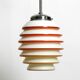 Beautiful rare original glass ceiling lamp from the 1930s