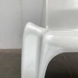 Stackable German chair in mid-century space age style by Helmut Bätzner for Bofinger, 1960s.