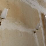 Wall lampc brass and opaline