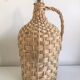 Demijohn old dress in vintage rattan