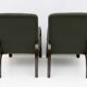 Art Dèco Italian Green Bouclè Two Armchairs and Small Sofa, 1930s