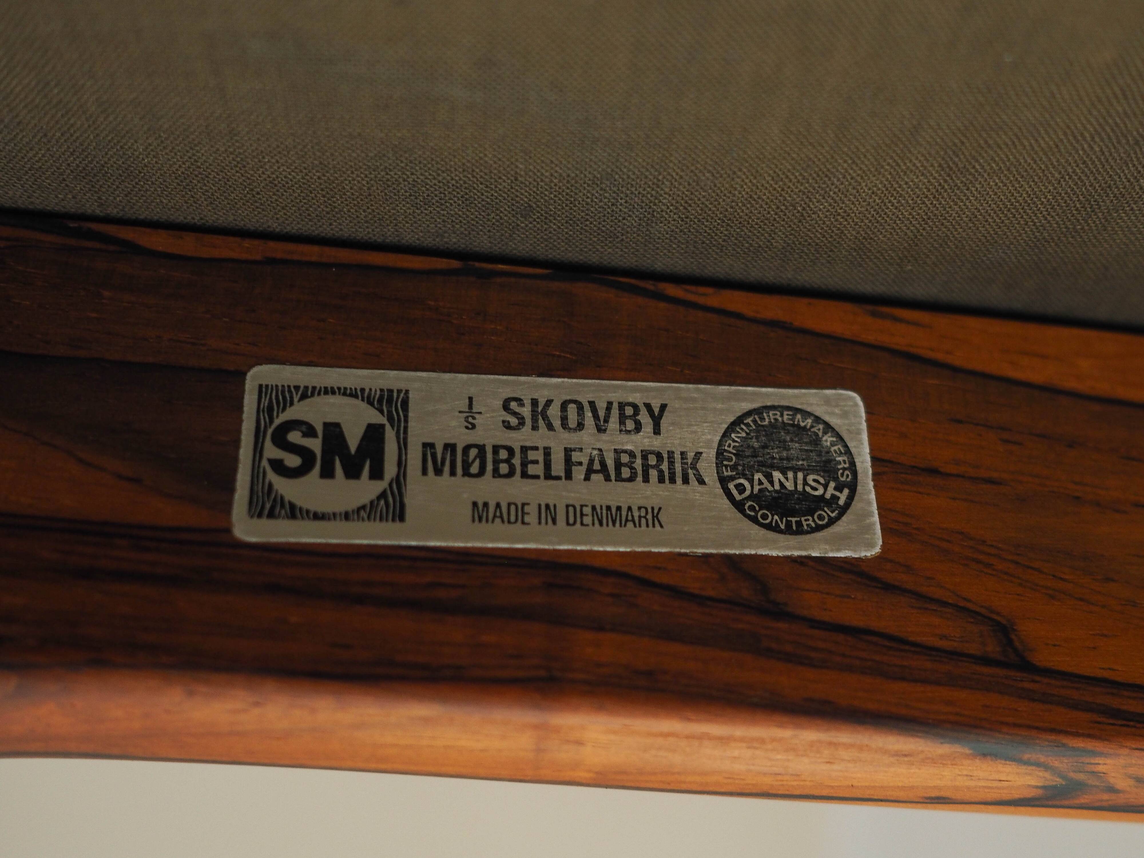 Set of six rosewood chairs, Danish design, 1970s, manufacturer: Skovby Møbe