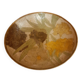 Enameled brass cup
