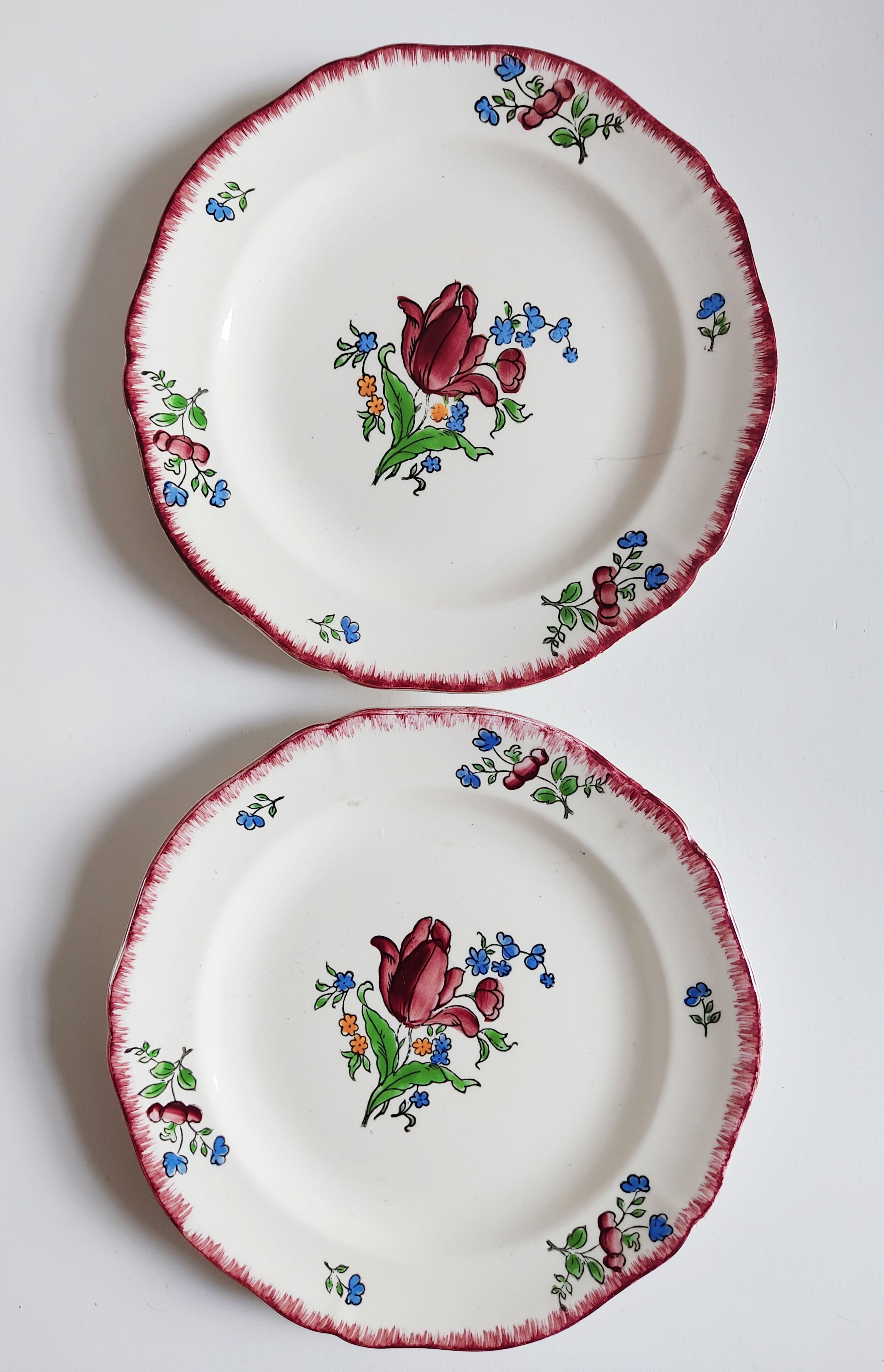 Pair of Gien plates