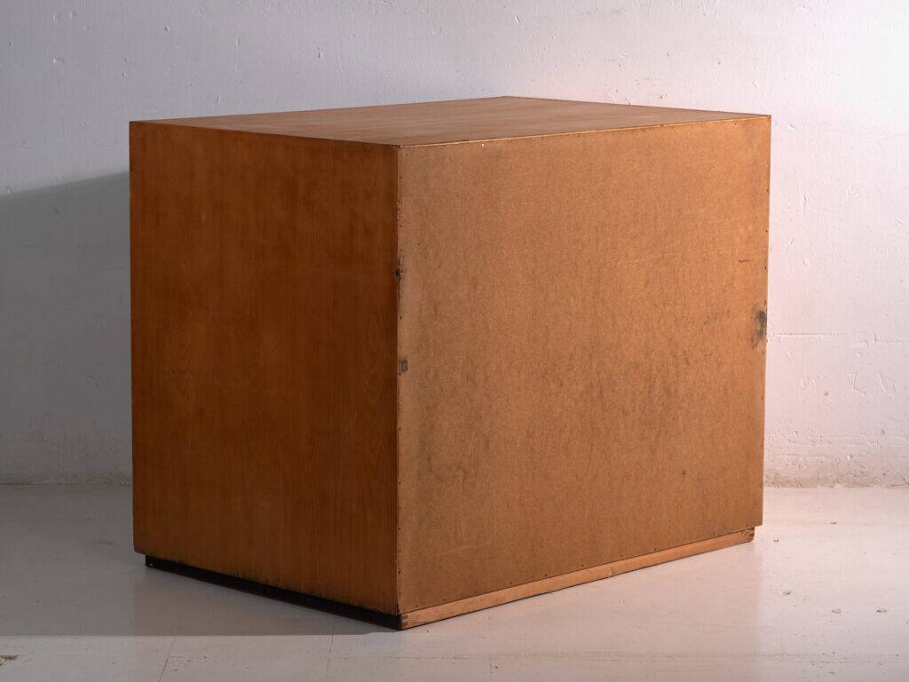 Antique plan cabinet made of beech wood – Slovakia, circa 1960