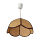 Suspension en rotin vintage forme fleur
