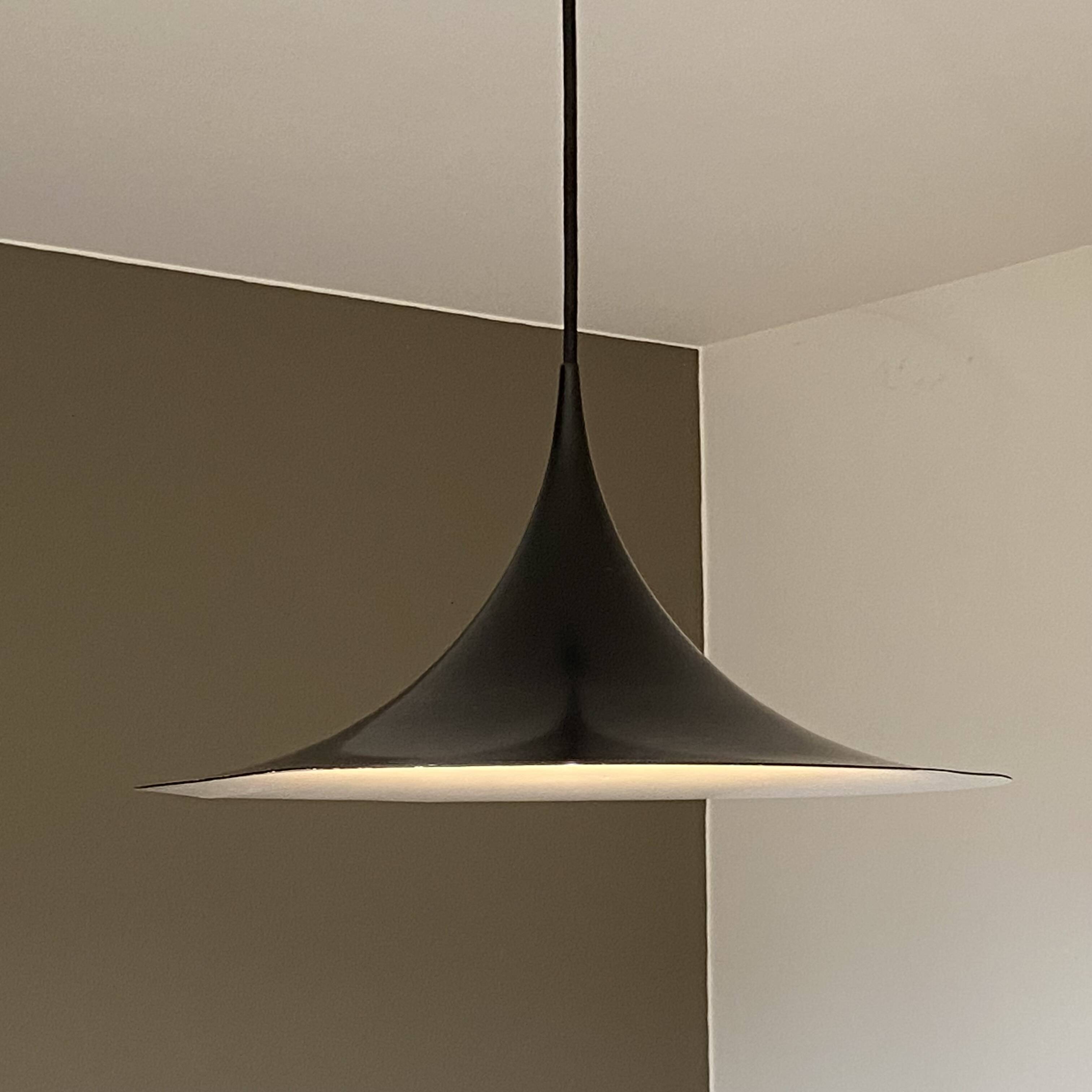 Semi pendant light by Claus Bonderup & Torsten Thorup. 1970.