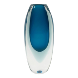 Vase Sommerso Mid-Century Scandinave en Verre par Vicke Lindstrand pour Kosta, Suède, 1960s