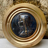Small round religious frame