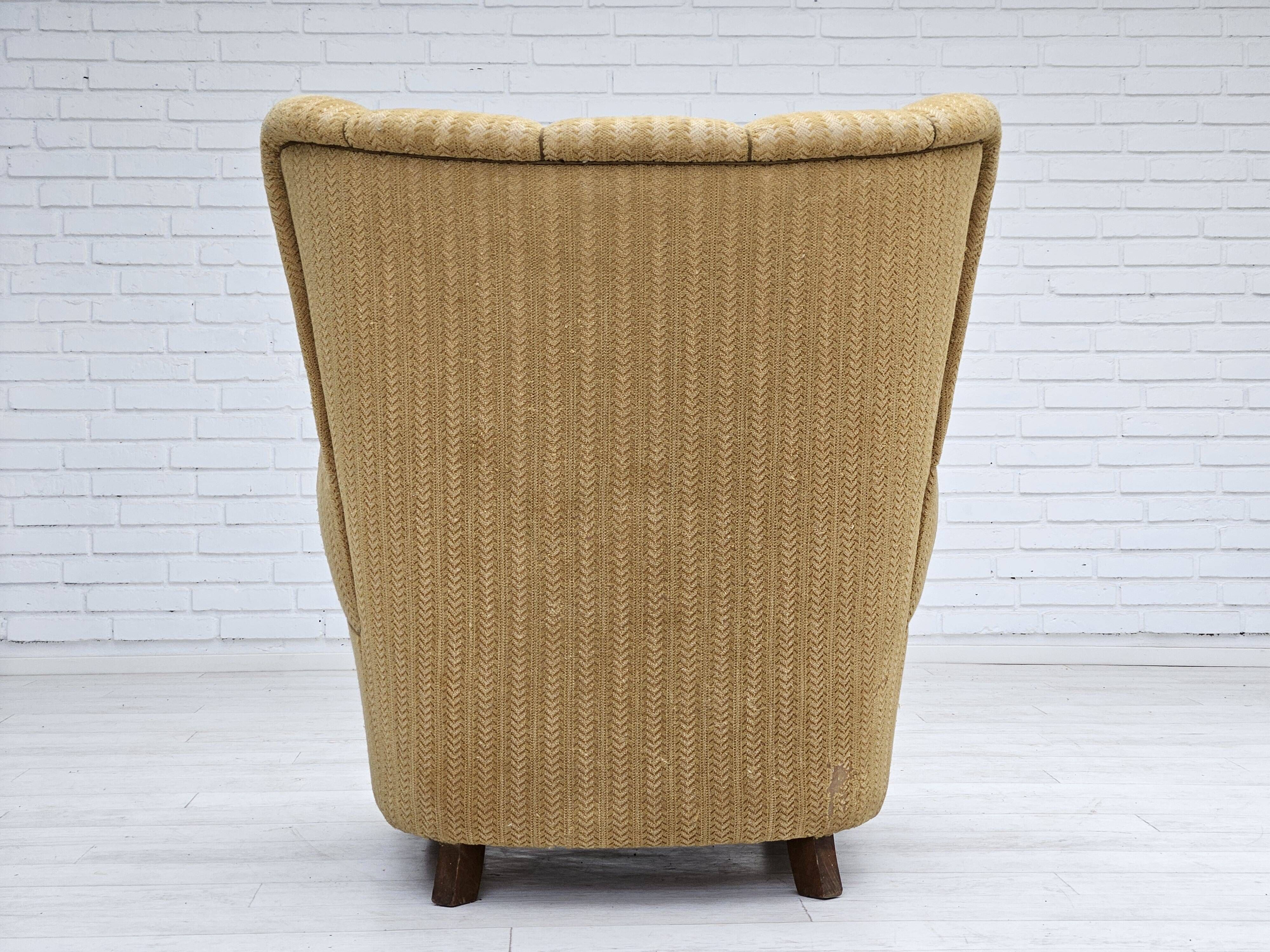 1960s, Danish relax chair, original upholstery, good condition.