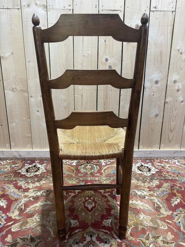 Série de chaises paillées salle à manger